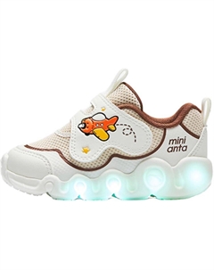 Износостойкие низкие туфли для малышей, белый/зеленый/небесно-голубой Antakids