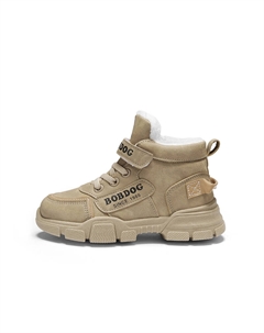 Детские ботинки с высоким берцем, противоскользящие, противоударные, износостойкие, теплые, хаки Bobdog