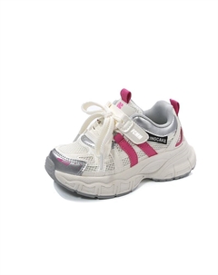 Нескользящие дышащие повседневные низкие кроссовки с амортизацией для детей, розовый Fcmm