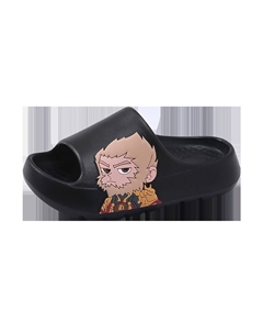 Детские тапочки с противоскользящей подошвой, износостойкие и дышащие, черный Abc-kids