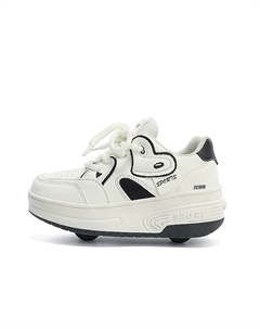 Износостойкие низкие кроссовки для детей и подростков, черный/белый Fcmm