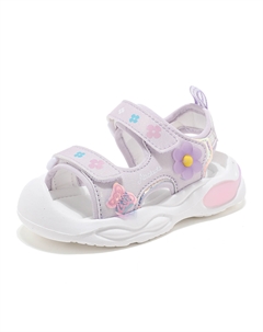 Легкие амортизирующие нескользящие детские сандалии для детей от 3 до 7 лет, фиолетовый Abc-kids