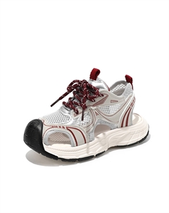 Противоскользящие легкие амортизирующие детские сандалии для детей, красный Fcmm