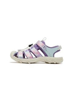 Детские сандалии с низким верхом, нескользящие и дышащие, фиолетовый/желтый Xtep