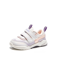 Дышащие низкие туфли для малышей, белый/розовый/фиолетовый Ginoble