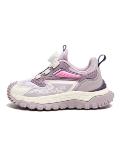 Детские кроссовки для бега с низким верхом, амортизирующие, отскок, износостойкие, дышащие, нескользящие, розовый/фиолетовый Mulinsen