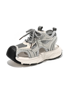 Сандалии детские дышащие с низким верхом, серый Shibu