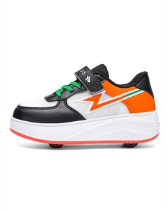 Нескользящие, легкие, амортизирующие, низкие кроссовки для детей и подростков, черный/оранжевый Fcmm