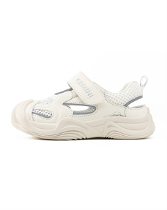 Низкие амортизирующие износостойкие дышащие нескользящие противоударные туфли для малышей, бежевый Ebmini