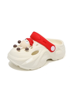 Детские дышащие сабо с защитой от ударов и истираний, бежевый/красный Snoopy
