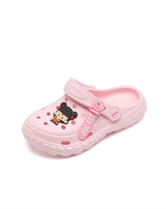 Детские тапочки с противоскользящей подошвой, устойчивые к истиранию, дышащие, легкие, амортизирующие, детские, розовый Abc-kids