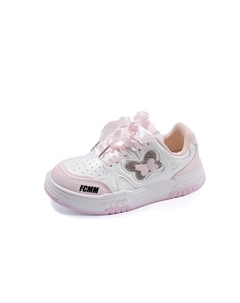 Нескользящие и дышащие низкие повседневные кроссовки для детей, розовый Fcmm
