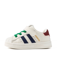 Скользоустойчивые противоударные дышащие легкие кроссовки для малышей с низким голенищем, бежевый/зеленый Ebmini