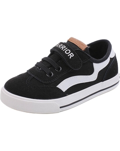 Непромокаемые дышащие и износостойкие низкие детские кеды из холста, черный Warrior