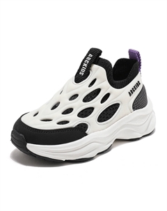 Детские кроссовки с амортизацией, износостойкие, цвет черный, белый Abc-kids