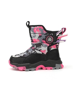 Детские утепленные ботинки Kids, черный/розовый Yuzhaolin