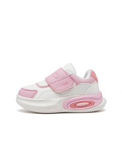 Теплые детские кроссовки с противоскользящей амортизацией, белые, розовые Snoopy