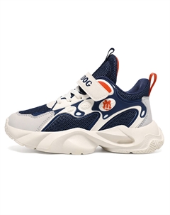 Кроссовки для бега с низким верхом, противоскользящие, с амортизацией, устойчивые к истиранию и ударам, детские, синий Bobdog