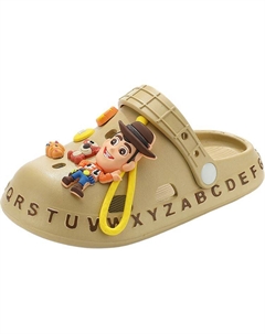 Нескользящие и дышащие детские сандалии для подростков, хаки/коричневый Firs kids