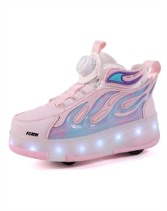 Износостойкие дышащие повседневные кроссовки средней высоты для детей, розовый Fcmm