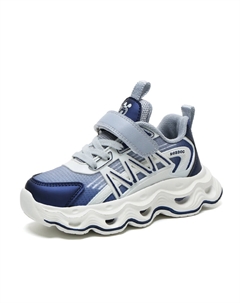 Нескользящие и износостойкие дышащие низкие детские кроссовки для повседневной носки, синий Bobdog