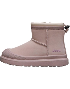 Теплые высокие детские ботинки для детей, розовый Jeep