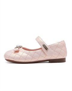 Низкие детские кожаные туфли Balance Support, розовый Bobdog