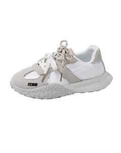 Нескользящие, износостойкие, дышащие низкие кроссовки для детей и подростков, белый/серый Fcmm