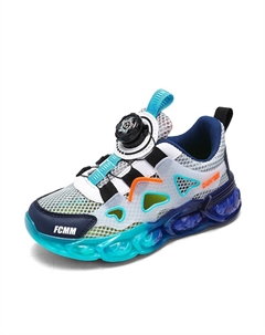 Нескользящие и дышащие детские кроссовки средней высоты для повседневной носки, серый Fcmm