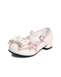 Нескользящие, износостойкие, дышащие, увеличивающие рост, низкие детские кожаные туфли, экрю Snoopy