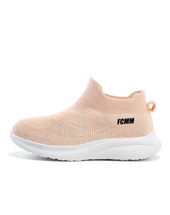 Нескользящие и дышащие детские кроссовки средней высоты для повседневной носки, розовый Fcmm