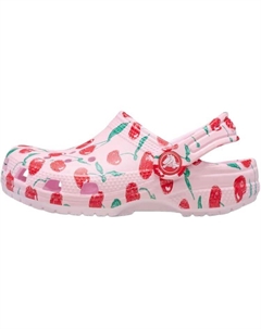 Классические противоскользящие износостойкие низкие детские сандалии Clog Kids', розовый Crocs
