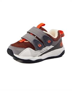 Износостойкие дышащие низкие туфли для малышей, красный/серый/слоновая кость/белый Ginoble