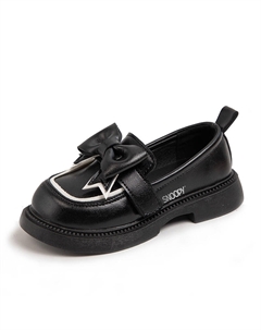Нескользящие, износостойкие, водонепроницаемые и сбалансированные низкие детские кожаные туфли., черный Snoopy