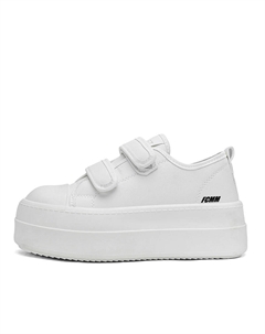 Дышащие детские кроссовки средней высоты для повседневной носки, белые, для подростков Fcmm