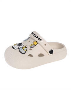 Детские сабо Kids, белый Bobdog