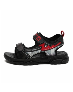 Нескользящие, износостойкие, дышащие детские сандалии для детей, черный/красный Adoonga