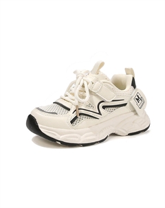 Износостойкие дышащие низкие повседневные кроссовки для детей, черный Tonybear