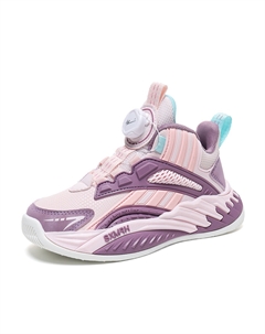 Детские кроссовки для бега с низким верхом, устойчивые к истиранию, амортизирующие и отталкивающие, розовые, фиолетовые Binary