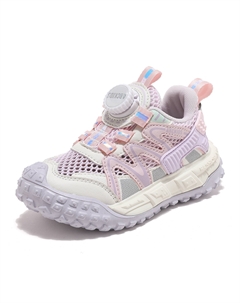 Легкие амортизирующие нескользящие низкие сандалии для детей, бежевый/розовый/фиолетовый Abc-kids