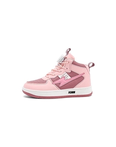 Противоскользящие износостойкие высокие повседневные кроссовки для детей, розовый/фиолетовый Fcmm