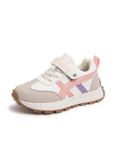 Повседневные кроссовки белые розовые детские Yuzhaolin