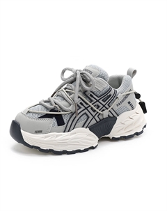 Нескользящие, легкие, амортизирующие, низкие повседневные кроссовки для детей, серый Fcmm