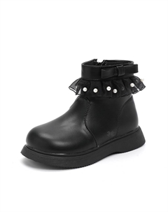 Детские кожаные ботинки для детей, черный Yuzhaolin