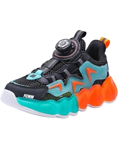 Износостойкие дышащие низкие детские кроссовки для повседневной жизни, черный/синий Fcmm