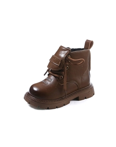 Высокие детские кожаные ботинки для детей от 3 до 7 лет, хаки Tonybear