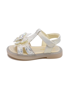 Детские сандалии с низким верхом, дышащие, нескользящие, легкие, амортизирующие, износостойкие, экрю Budding