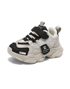 Нескользящие и дышащие низкие детские кроссовки для повседневной носки, черный Fcmm