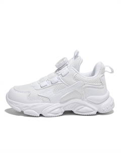 Кроссовки для бега для детей с низким верхом, устойчивые к истиранию, водонепроницаемые, дышащие, легкие, с амортизацией, белый Qiquduck