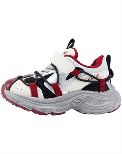 Детские кроссовки для дошкольников, бежевый/красный Ebmini